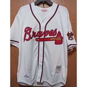 Deion Sanders (Mitch/Ness)-(Braves)-(Jersey)-(White)-(New Cond.)-(XL)-$110.00